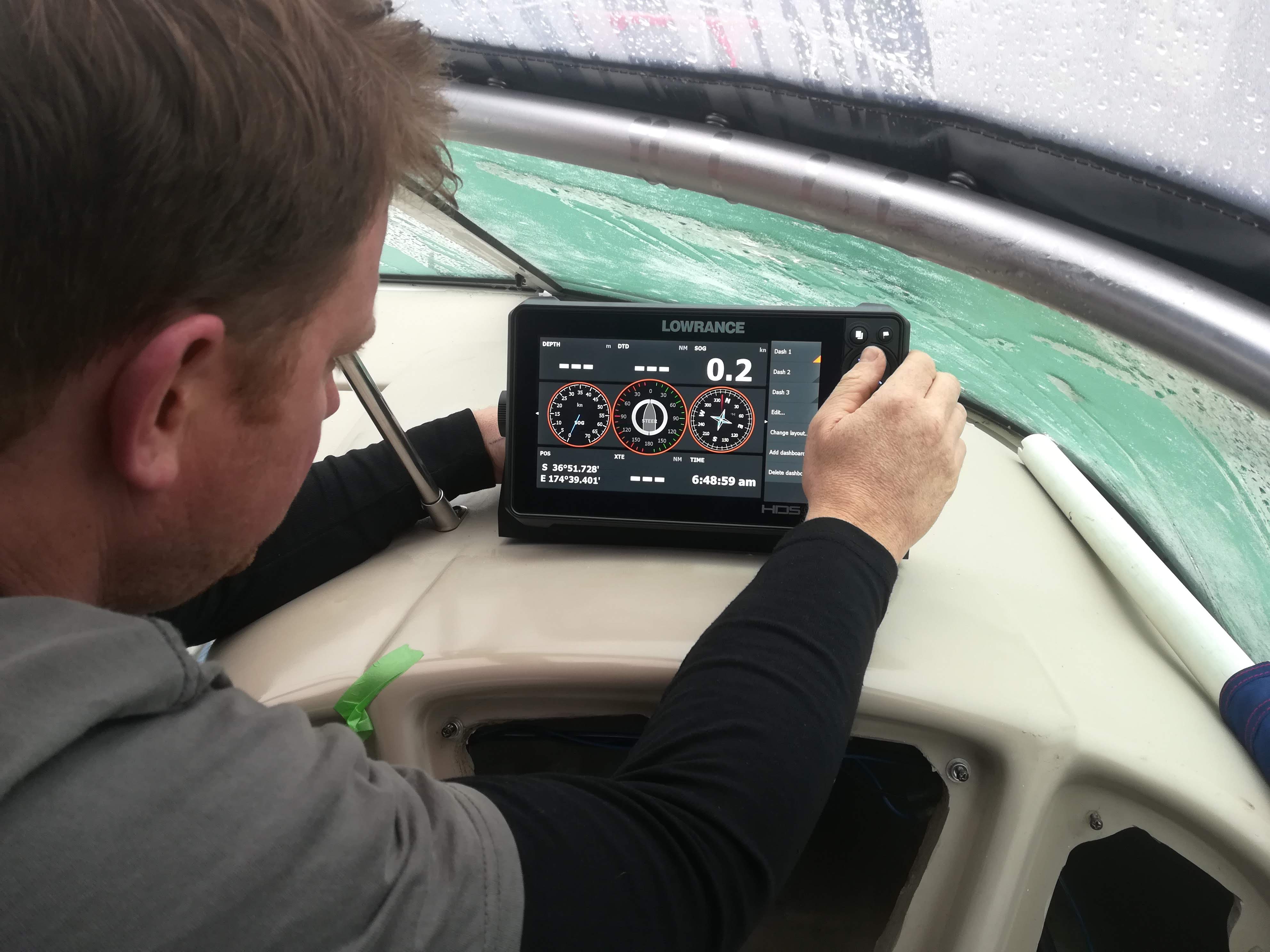 Electrical inspection work aboard a vessel